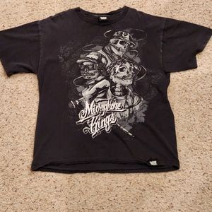 Tupac, Biggie, Eazy-E Microphone Thugs Mens T-Shirt Size XL